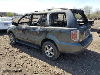 2007 Honda Pilot EX-L with VIN 5FNYF18797B019022, listed as a Copart auction lot 47069365 with 0 mi miles and Non Repairable. Bid and sale history available at carsss.com. Image 2.