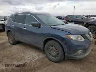 2016 Nissan Rogue SV with VIN 5N1AT2MV1GC854755, listed as a Copart auction lot 52202845 with 212,922 mi miles and Salvage Title. Bid and sale history available at carsss.com. Image 4.