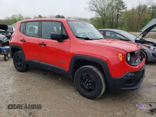 2017 Jeep Renegade Sport with VIN ZACCJBAB9HPG53518, listed as a Copart auction lot 55416835 with 116,123 mi miles and Salvage title. Bid and sale history available at DreamBid. Image 4.
