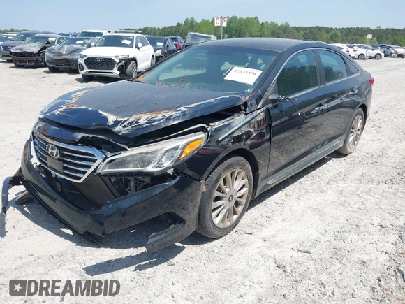 2015 Hyundai Sonata 2.4L Sport with VIN 5NPE34AF7FH250547, listed as a IAAI auction lot 42033370 with 79,840 mi miles. Bid and sale history available at carsss.com. Image 23.