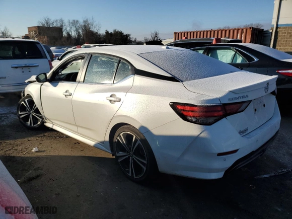 2020 Nissan Sentra SR with VIN 3N1AB8DV7LY268687, listed as a Copart auction lot 88028065 with 45,679 mi miles and Non Repairable. Bid and sale history available at carsss.com. Image 2.