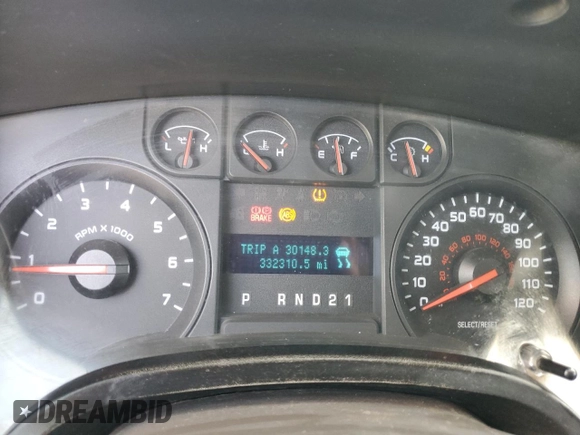 2010 Ford F-150 XL with VIN 1FTEX1CW0AFC65703, listed as a Copart auction lot 48744955 with 332,310 mi miles and Salvage Title. Bid and sale history available at carsss.com. Image 9.