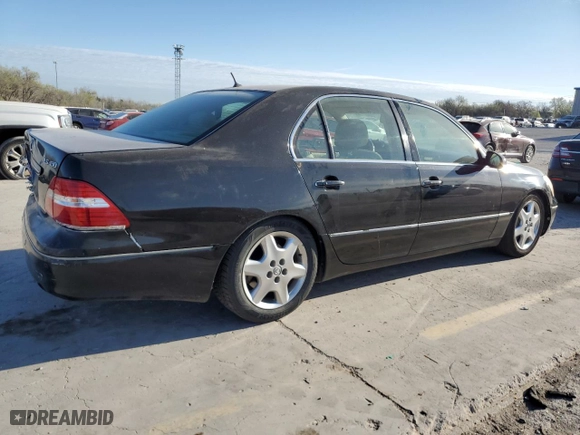 2004 Lexus LS 430 with VIN JTHBN36F140166572, listed as a Copart auction lot 50522515 with 177,689 mi miles and Salvage Title. Bid and sale history available at carsss.com. Image 3.
