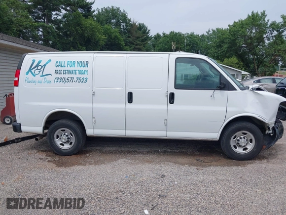 2020 Chevrolet Express Cargo with VIN 1GCWGAFGXL1232667, listed as a IAAI auction lot 42682111 with 90,751 mi miles and . Bid and sale history available at DreamBid. Image 14.