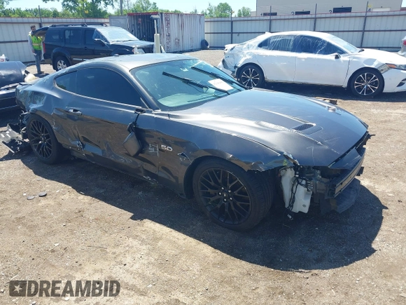 2018 Ford Mustang GT with VIN 1FA6P8CFXJ5108334, listed as a IAAI auction lot 42146406 with 78,274 mi miles and . Bid and sale history available at DreamBid. Image 1.