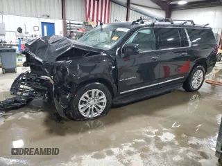 2023 GMC Yukon XL SLT with VIN 1GKS2GKD2PR255643, listed as a Copart auction lot 51428355 with 26,621 mi miles and Salvage Title. Bid and sale history available at carsss.com. Image 1.