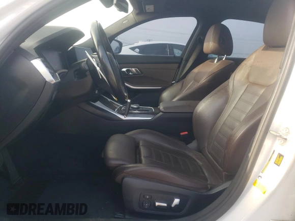 2019 BMW 3 Series 330i with VIN WBA5R1C56KFH02347, listed as a Copart auction lot 83674694 with 83,528 mi miles and Salvage Title. Bid and sale history available at carsss.com. Image 7.