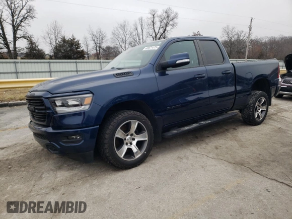 2019 Ram 1500 Rebel z VIN 1C6SRFET5KN870103, wystawiony jako Copart lot #43571475 z przebiegiem 48 153 mil mil oraz Szkoda całkowita • Salvage title. Historia ofert i sprzedaży dostępna na DreamBid. Obrazek 1.