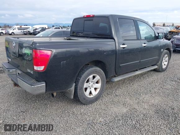 2004 Nissan Titan LE with VIN 1N6AA07A24N549589, listed as a IAAI auction lot 41750807 with 218,118 mi miles and . Bid and sale history available at DreamBid. Image 4.