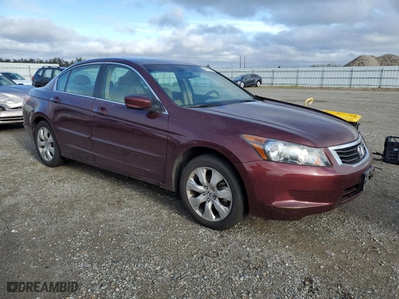 2009 Honda Accord Sdn EX-L with VIN 1HGCP26869A038181, listed as a Copart auction lot 48612895 with 92,513 mi miles and Salvage Title. Bid and sale history available at carsss.com. Image 4.