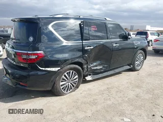 2022 Nissan Armada SL with VIN JN8AY2BAXN9390661, listed as a IAAI auction lot 41724683 with 48,968 mi miles. Bid and sale history available at carsss.com. Image 4.