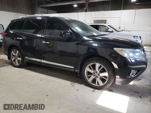 2015 Nissan Pathfinder S with VIN 5N1AR2MMXFC681953, listed as a Copart auction lot 80272294 with 103,942 mi miles and Salvage title. Bid and sale history available at DreamBid. Image 4.