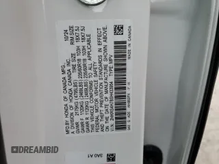 2025 Honda CR-V EX-L with VIN 2HKRS4H78SH433954, listed as a Copart auction lot 50296815 with 1,509 mi miles and Salvage Title. Bid and sale history available at DreamBid. Image 14.