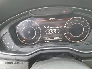 2019 Audi A4 Premium Plus with VIN WAUENAF42KA007534, listed as a Copart auction lot 62229882 with 52,432 mi miles. Bid and sale history available at carsss.com. Image 8.