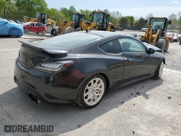 2013 Hyundai Genesis Coupe 2.0T with VIN KMHHT6KD7DU082333, listed as a Copart auction lot 53736855 with 128,725 mi miles and Clean title. Bid and sale history available at DreamBid. Image 3.