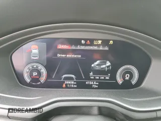 2020 Audi A5 Premium Plus z VIN WAUTNAF58LA002873, wystawiony jako Copart lot #53747345 z przebiegiem 39 908 mil mil oraz Szkoda całkowita • Salvage title. Historia ofert i sprzedaży dostępna na DreamBid. Obrazek 9.