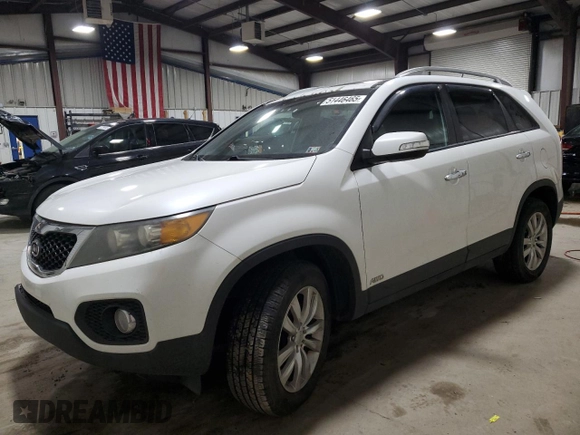 2011 Kia Sorento EX with VIN 5XYKUDA27BG146798, listed as a Copart auction lot 51446465 with 124,474 mi miles and Salvage Title. Bid and sale history available at carsss.com. Image 1.