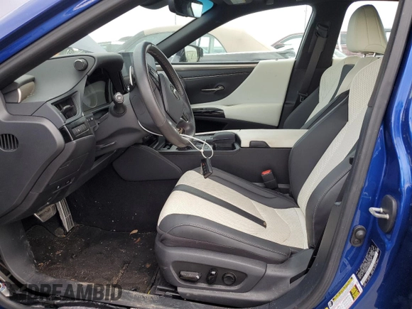 2022 Lexus ES 300h F Sport with VIN 58AGA1C12NU017408, listed as a Copart auction lot 74771444 with 11,885 mi miles and Salvage title. Bid and sale history available at DreamBid. Image 7.