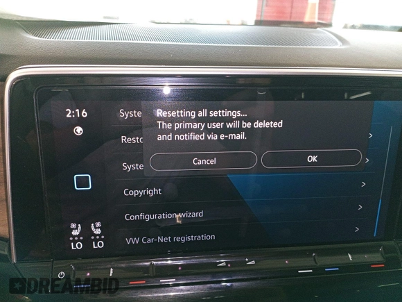 2024 Volkswagen Atlas SE with VIN 1V2HR2CA9RC557329, listed as a IAAI auction lot 42734151 with 19,097 mi miles and . Bid and sale history available at DreamBid. Image 15.