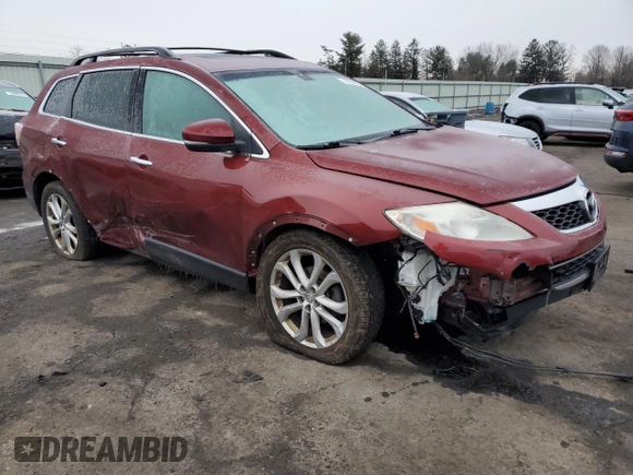 2012 Mazda CX-9 Grand Touring with VIN JM3TB3DV3C0355092, listed as a Copart auction lot 44688125 with 150,381 mi miles and Salvage Title. Bid and sale history available at carsss.com. Image 4.