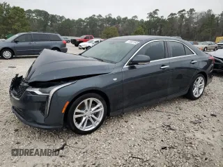2021 Cadillac CT4 Luxury with VIN 1G6DJ5RK7M0112741, listed as a Copart auction lot 44631945 with Not Provided miles and Salvage Title. Bid and sale history available at DreamBid. Image 1.