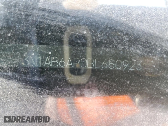 2011 Nissan Sentra SR with VIN 3N1AB6AP0BL650923, listed as a Copart auction lot 56413795 with 152,557 mi miles and Salvage title. Bid and sale history available at DreamBid. Image 12.