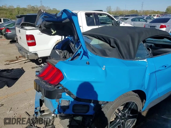 2023 Ford Mustang GT Premium with VIN 1FATP8FF3P5102205, listed as a Copart auction lot 76253414 with 15,474 mi miles and Salvage title. Bid and sale history available at DreamBid. Image 13.