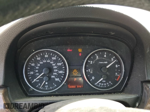 2007 BMW 3 Series 328i with VIN WBAVC53587FZ76808, listed as a Copart auction lot 75572344 with 193,993 mi miles and Clean Title. Bid and sale history available at carsss.com. Image 9.