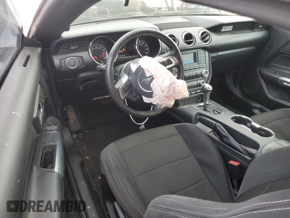 2015 Ford Mustang V6 with VIN 1FA6P8AM2F5358062, listed as a Copart auction lot 60034595 with 128,750 mi miles and Salvage title. Bid and sale history available at DreamBid. Image 8.