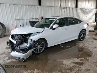 2022 Honda Civic Touring with VIN 2HGFE1F96NH300377, listed as a Copart auction lot 61096575 with 44,704 mi miles and Salvage title. Bid and sale history available at DreamBid. Image 1.