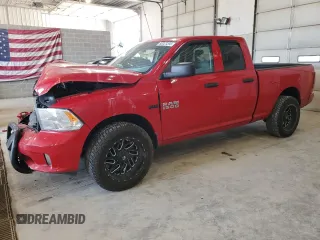 2018 Ram 1500 Tradesman z VIN 1C6RR7FT9JS301337, wystawiony jako Copart lot #60023295 z przebiegiem 56 066 mil mil oraz Szkoda całkowita • Salvage title. Historia ofert i sprzedaży dostępna na DreamBid. Obrazek 1.