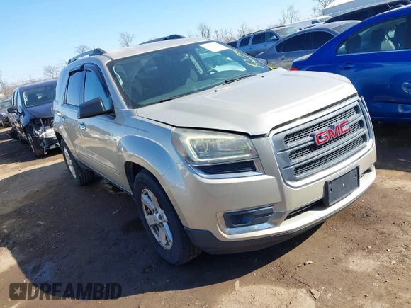 2014 GMC Acadia SLE with VIN 1GKKVPKD8EJ102039, listed as a IAAI auction lot 41764206 with 191,029 mi miles and . Bid and sale history available at carsss.com. Image 1.