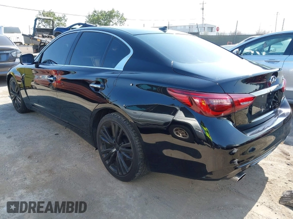 2020 Infiniti Q50 Pure with VIN JN1EV7AP5LM204983, listed as a IAAI auction lot 42427603 with 19,983 mi miles and . Bid and sale history available at DreamBid. Image 3.