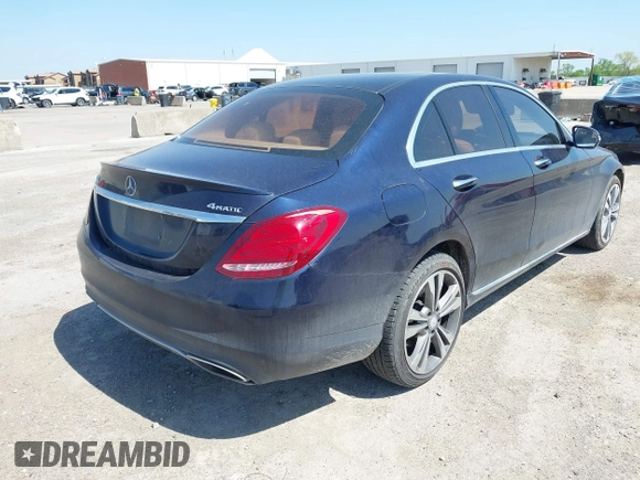 2016 Mercedes-Benz C 300 Luxury with VIN 55SWF4KB9GU139343, listed as a IAAI auction lot 41967999 with 124,299 mi miles and . Bid and sale history available at carsss.com. Image 4.