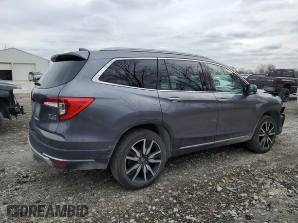 2022 Honda Pilot Touring 7-Passenger with VIN 5FNYF6H69NB033777, listed as a Copart auction lot 82638904 with 79,480 mi miles and Salvage Title. Bid and sale history available at carsss.com. Image 3.