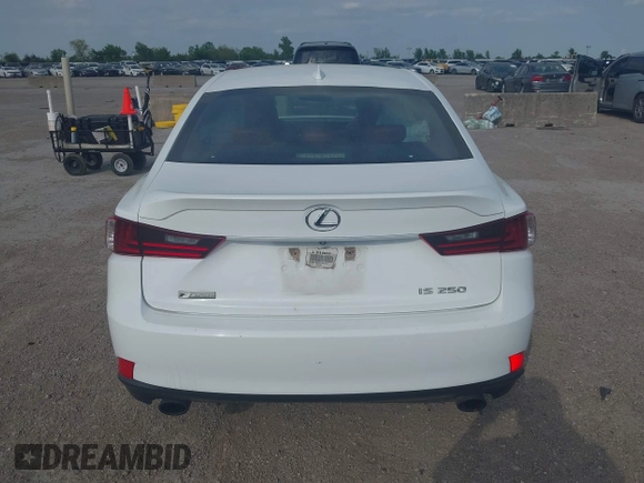 2015 Lexus IS 250 with VIN JTHBF1D23F5063645, listed as a IAAI auction lot 42032522 with 265,020 mi miles and . Bid and sale history available at carsss.com. Image 16.