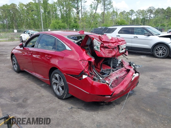 2018 Honda Accord EX-L z VIN 1HGCV1F59JA106158, wystawiony jako IAAI lot #42114911 z przebiegiem 68 906 mil mil oraz . Historia ofert i sprzedaży dostępna na DreamBid. Obrazek 3.