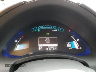 2015 Nissan LEAF SV with VIN 1N4AZ0CPXFC301245, listed as a Copart auction lot 45902623 with 75,831 mi miles. Bid and sale history available at carsss.com. Image 9.