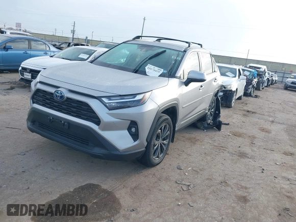 2023 Toyota RAV4 Hybrid XLE Premium with VIN 4T3B6RFV3PU116278, listed as a IAAI auction lot 41674425 with 16,246 mi miles. Bid and sale history available at carsss.com. Image 20.