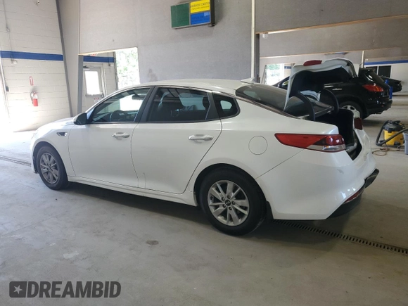 2016 Kia Optima LX z VIN KNAGT4L34G5073515, wystawiony jako Copart lot #57332295 z przebiegiem 171 308 mil mil oraz Szkoda całkowita • Salvage title. Historia ofert i sprzedaży dostępna na DreamBid. Obrazek 2.
