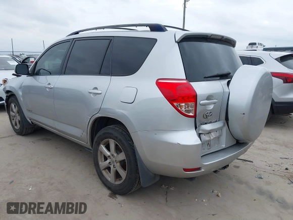 2008 Toyota RAV4 Ltd with VIN JTMZK31V386015551, listed as a IAAI auction lot 41511256 with 188,158 mi miles. Bid and sale history available at carsss.com. Image 3.