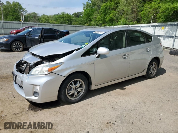 2010 Toyota Prius II with VIN JTDKN3DU3A0156981, listed as a Copart auction lot 52786365 with 156,549 mi miles and Salvage Title. Bid and sale history available at carsss.com. Image 1.