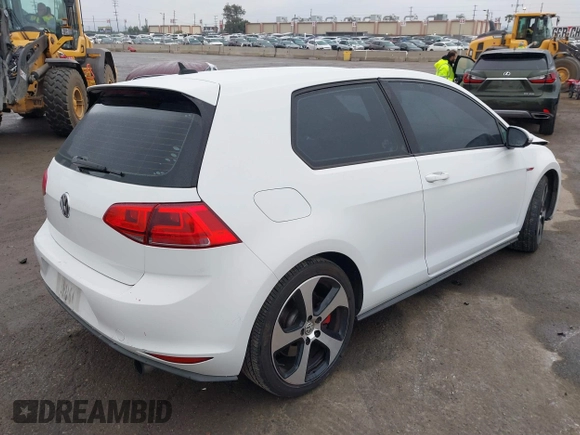2016 Volkswagen Golf GTI S w/Performance Pkg with VIN 3VWT47AU5GM019577, listed as a IAAI auction lot 41883393 with 87,118 mi miles. Bid and sale history available at carsss.com. Image 4.
