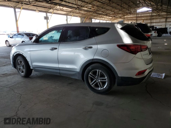 2017 Hyundai Santa Fe 2.4L z VIN 5XYZT3LB7HG495591, wystawiony jako Copart lot #58446915 z przebiegiem Nie podano mil oraz Czysty tytuł • Clean title. Historia ofert i sprzedaży dostępna na DreamBid. Obrazek 2.