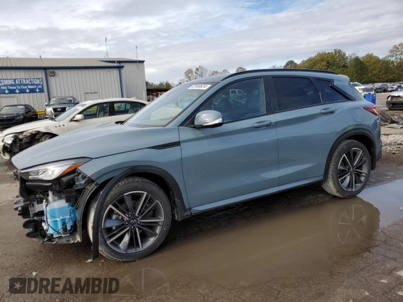 2024 Infiniti QX50 Sport with VIN 3PCAJ5FA2RF107869, listed as a Copart auction lot 82900624 with 545 mi miles and Salvage title. Bid and sale history available at DreamBid. Image 1.