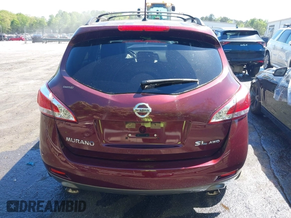 2012 Nissan Murano SV with VIN JN8AZ1MWXCW217561, listed as a IAAI auction lot 42051048 with 107,846 mi miles and . Bid and sale history available at carsss.com. Image 17.