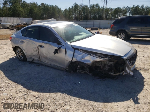 2016 Infiniti Q50 Premium with VIN JN1EV7AR0GM343412, listed as a Copart auction lot 48701635 with 133,669 mi miles and Salvage Title. Bid and sale history available at DreamBid. Image 4.