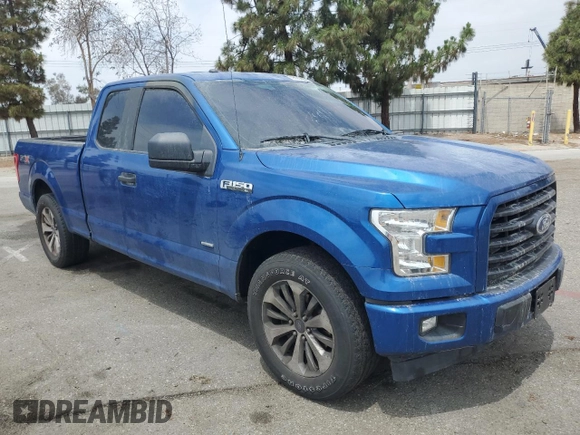 2017 Ford F-150 XL with VIN 1FTEX1CP4HFA46794, listed as a Copart auction lot 59623205 with Not provided miles and Salvage title. Bid and sale history available at DreamBid. Image 4.