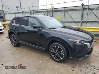 2022 Mazda CX-5 2.5 S Premium Plus Package with VIN JM3KFBEM9N1608624, listed as a Copart auction lot 50774605 with 25,323 mi miles and Salvage Title. Bid and sale history available at carsss.com. Image 4.