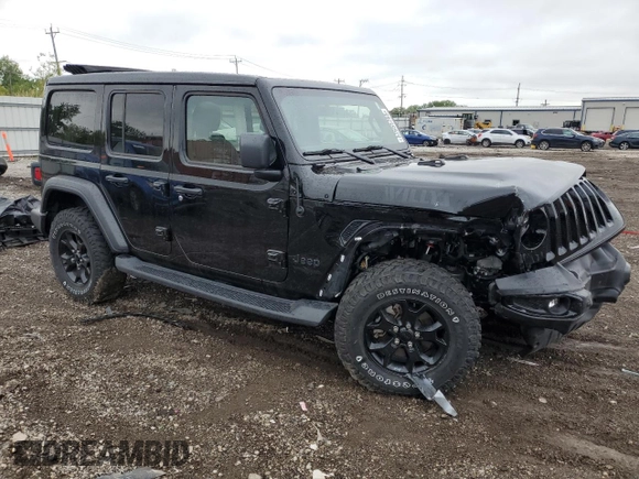 2021 Jeep Wrangler Unlimited Sport S с VIN 1C4HJXDN0MW566970, выставлен на аукционе Copart как лот 57655765 с пробегом 24 751 миль миль и Списание • Salvage title. История ставок и продаж доступна на DreamBid. Изображение 4.